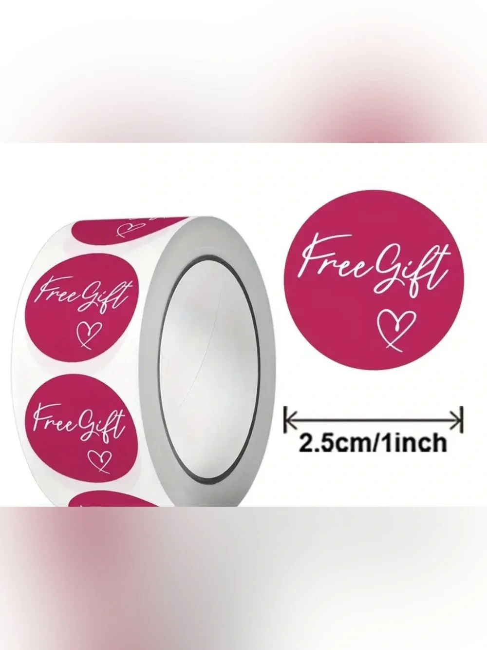 1 inch Round Stickers -  500